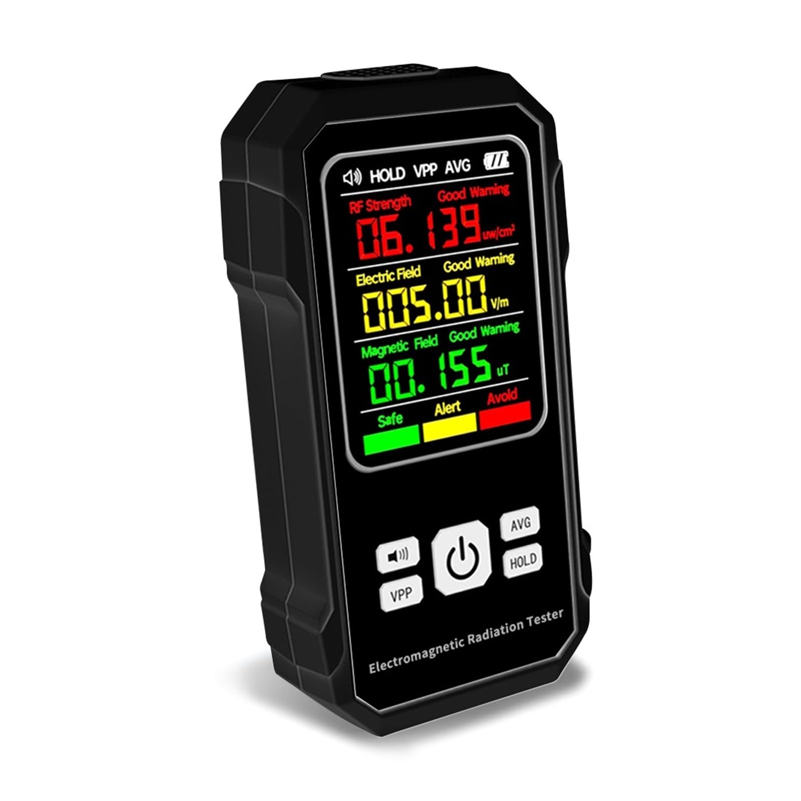 Produktbild von DT-1130 Elektromagnetischer Strahlungsdetektor – EMF-Messgerät Für Haushaltsgeräte, Mit LCD, Daten-Hold, Ton- Und Lichtalarm