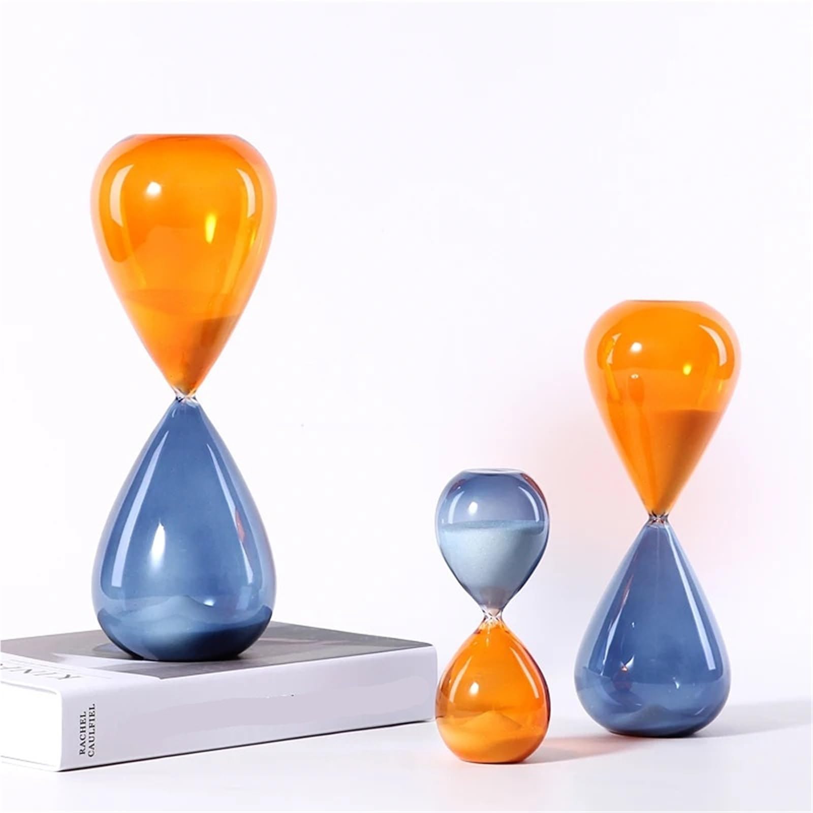 Zegar klepsydrowy, Minutnik z klepsydrą klepsydrową 15/30/60 minut Niebieski Mały Średni Duży(Small Blue)