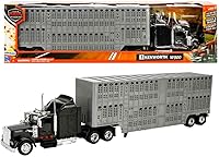 Vista 1 de 1/43 D/C Kenworth W900 Pot Belly - Remolque de ganado