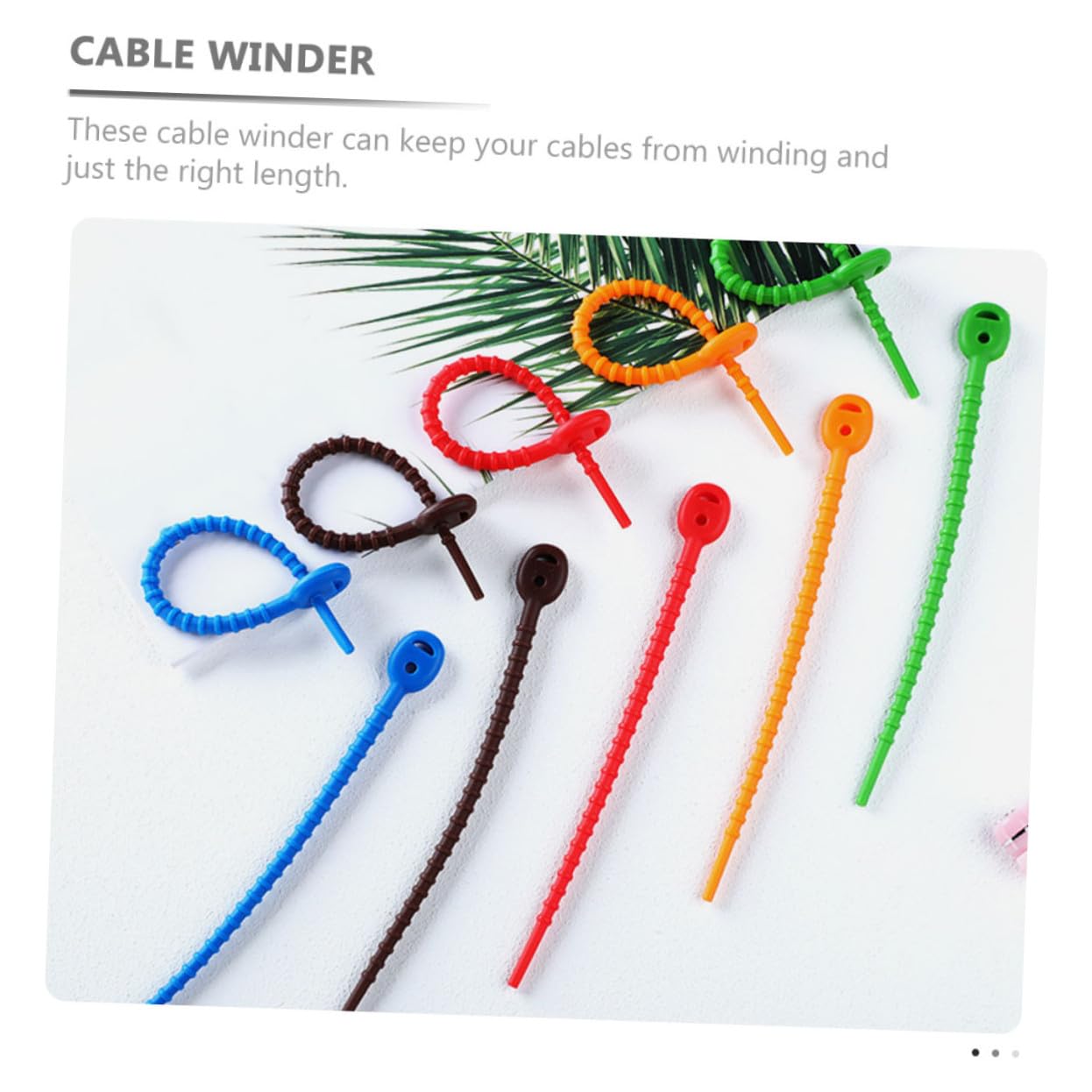12pcs Silicone Cable Tie Keeper Adjustable Cord Straps for Electronics Earphone Laptop Phone Charging Cords Organizer with Design
