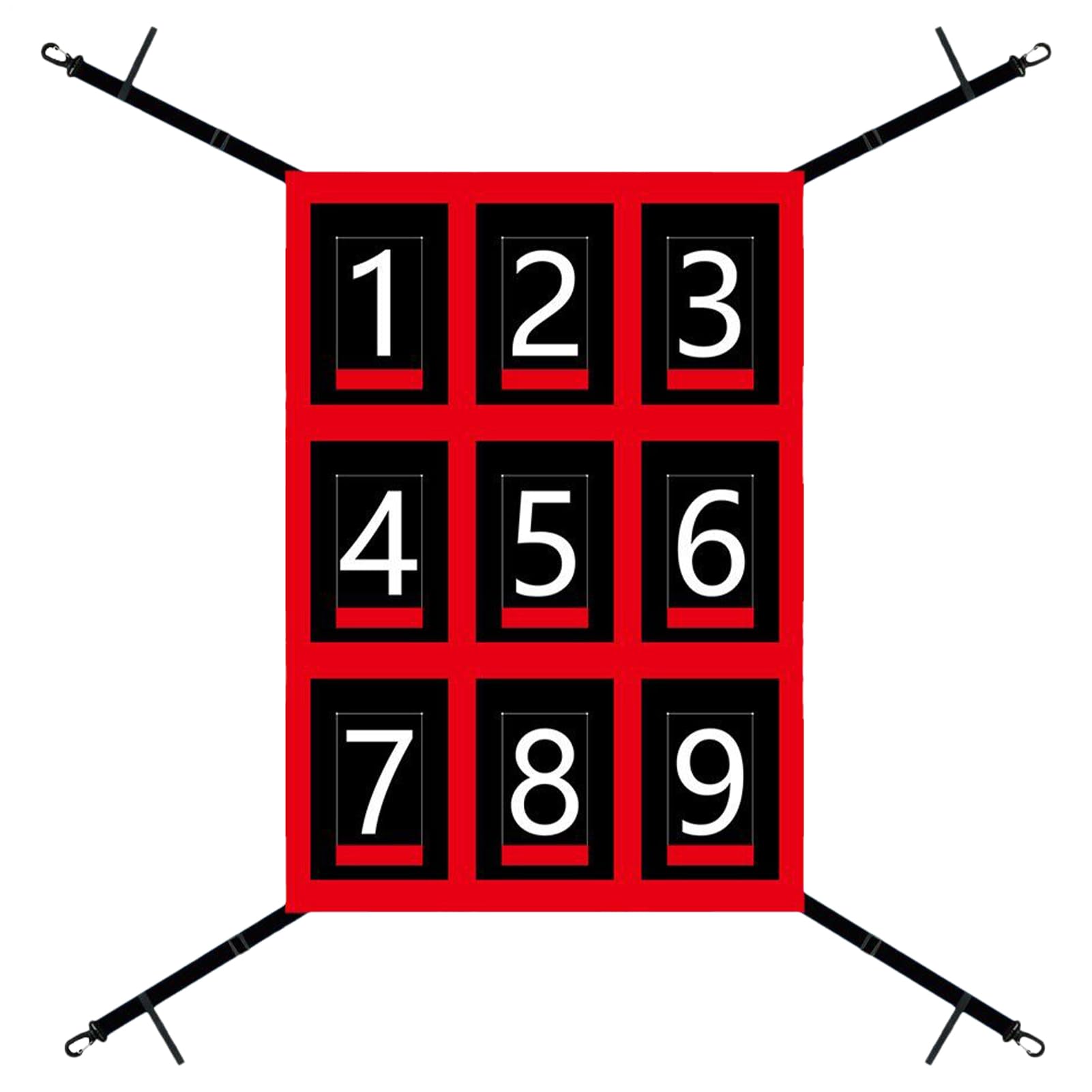 Baseball Hitting Net, Softball Fielding Rebounder, Pitching Strike Zone Target, Batting Practice Aid Training for Accuracy and Power, Backyard, Field, Garage, Gym, School, Park, 27.56x19.29 Inches