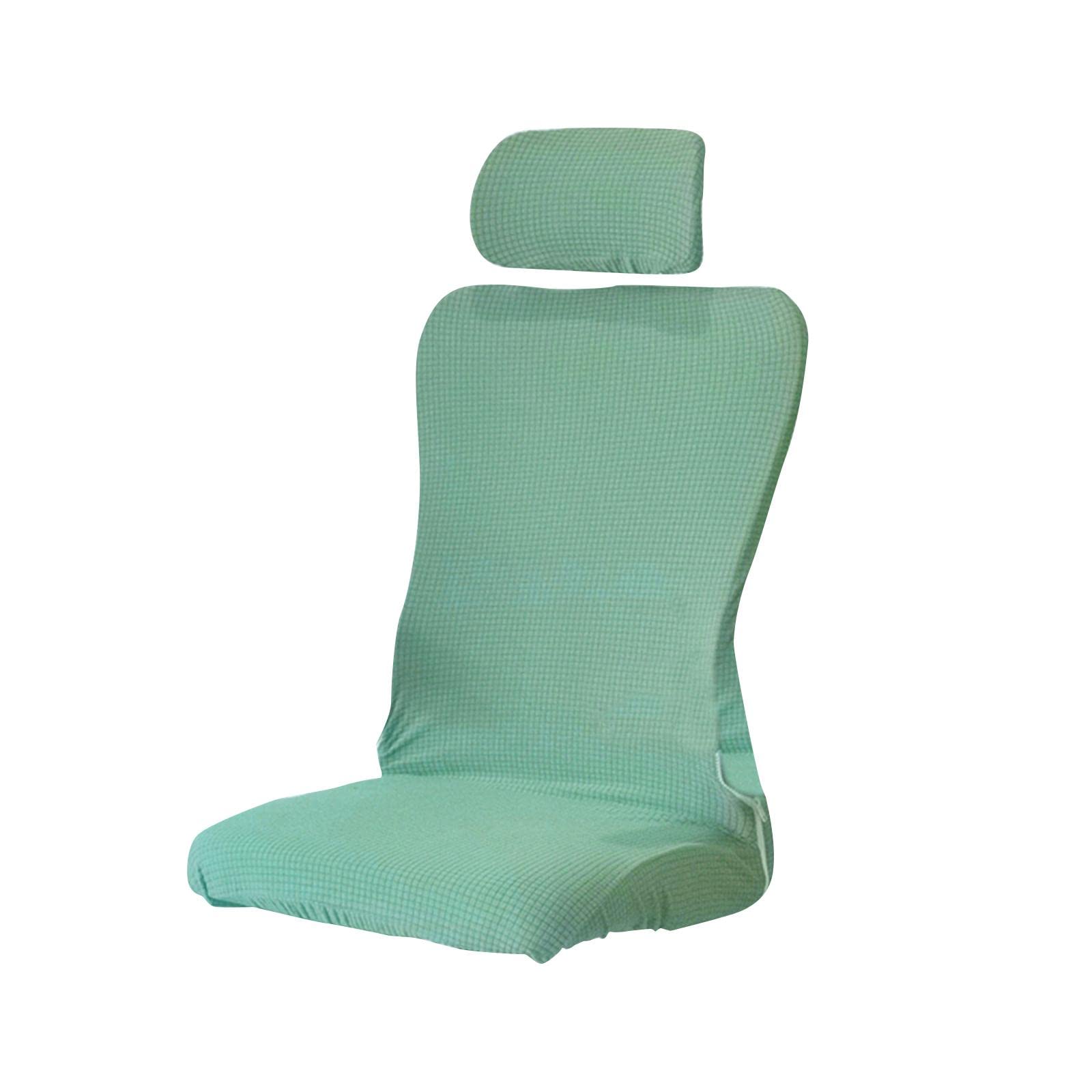 F Fityle Funda para Silla de Oficina con Funda para reposacabezas con Cremalleras duraderas para Silla de Ordenador giratoria de Cocina, Verde