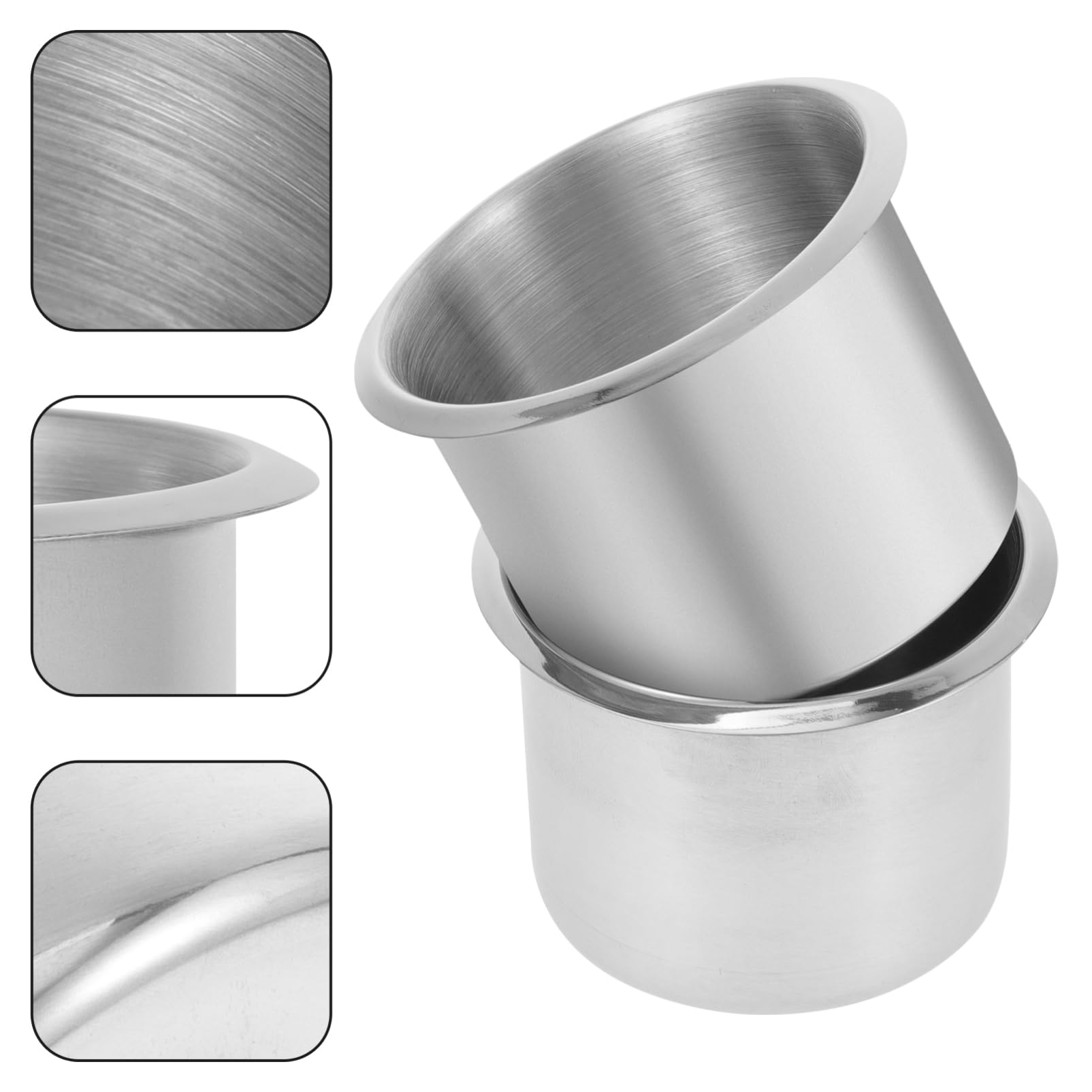 4 Stück Boot Getränkehalter Einbau Cup Holder für Tisch Rv Yacht Robuste und Langlebige Halterung für Getränke Installieren Entfernen Wiederverwendbar