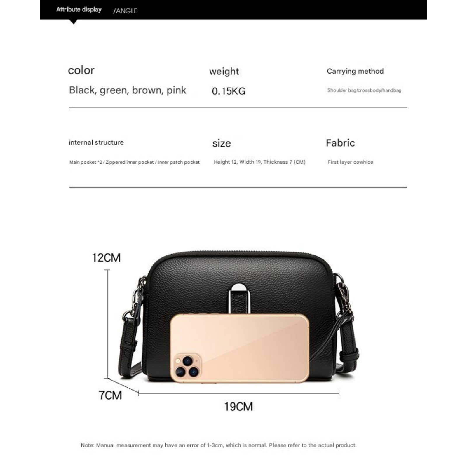 Borsa A Tracolla Casual Elegante E Versatile, Pochette-Azzurro