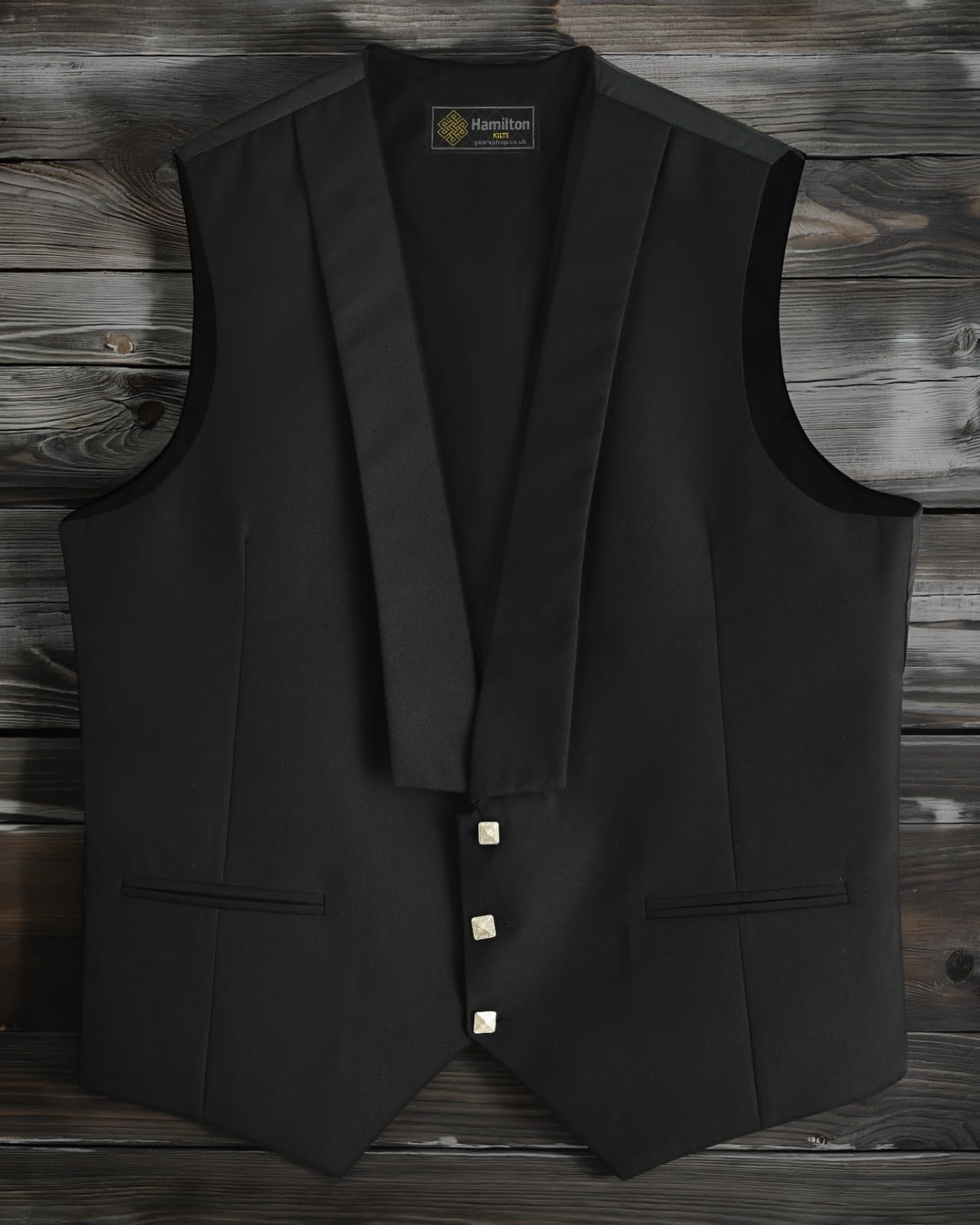 Hamilton Kilts Gilet da kilt scozzese Prince Charlie con bottoni a forma di cardo, abbigliamento tradizionale delle Highlands