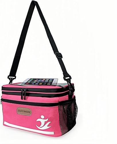 Bolsa de almuerzo térmica reutilizable, bolsa de almuerzo de 6 litros, a prueba de fugas, bolsa térmica para el frío como una bolsa de manillar de