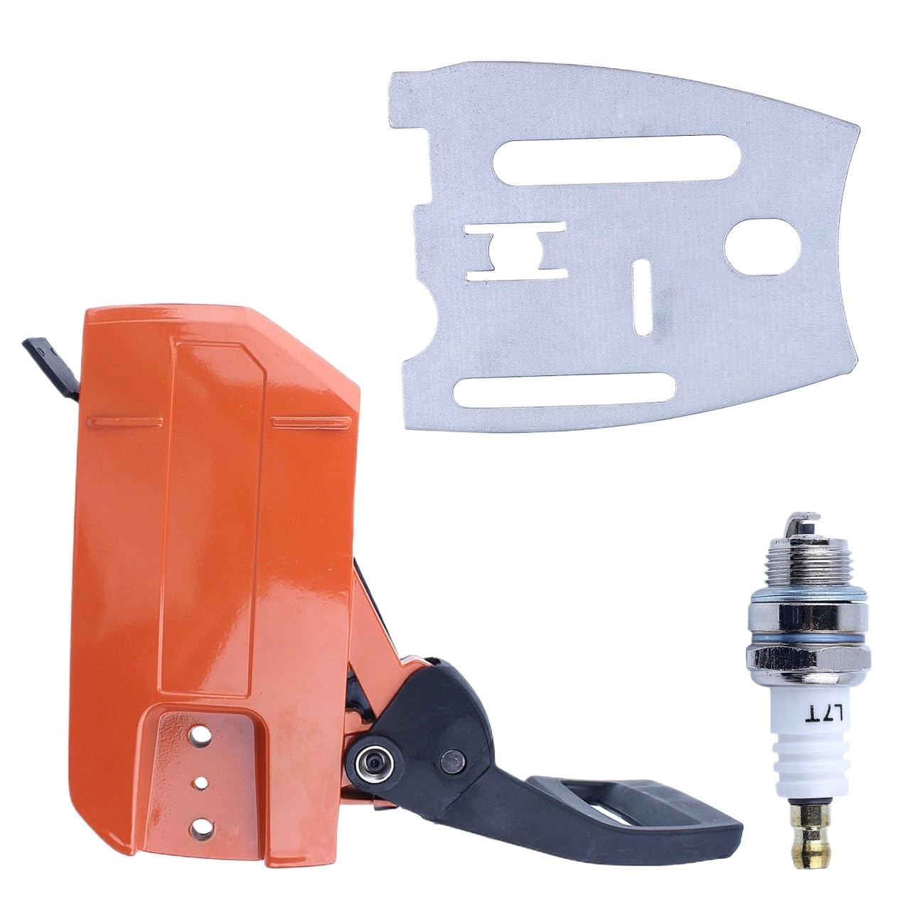 Juego de Placa Barra Protectora Mango Cubierta Lateral Freno Cadena, Funda buje Motosierra 61 66 266 268 272, 1