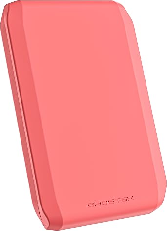Ghostek Exec MagSafe Wallet for iPhone and Mag Safe Compatible Cases Devices - Magnetic Credit Card Holder with Secure Magnet Closure, Easily Detachable and Doubles as a Kickstand Pink