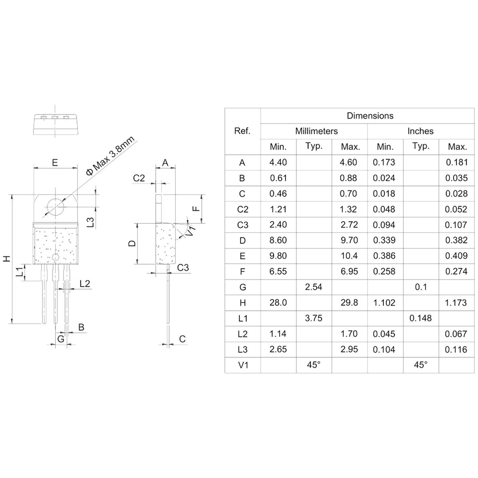 Amazon.co.jp: LM338T 調節可能電圧レギュレータ LM338 3端子
