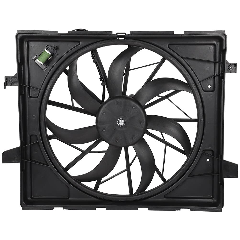 NOTUDE Engine Cooling Fan Assembly for 2011-2017 for Dodge Durango, 2011-2017 for Jeep Grand Cherokee