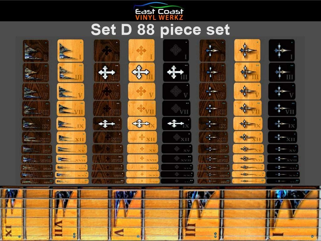 Amazon Com Guitar Fretboard Marker Block Set 88 Pc 77 Pc Choose From 5 Sets Gloss Or Satin Guitar Fret Markers Fingerboard Inlay Overlay For Jackson Dean Hamer Esp Ibanez Gibson Fender