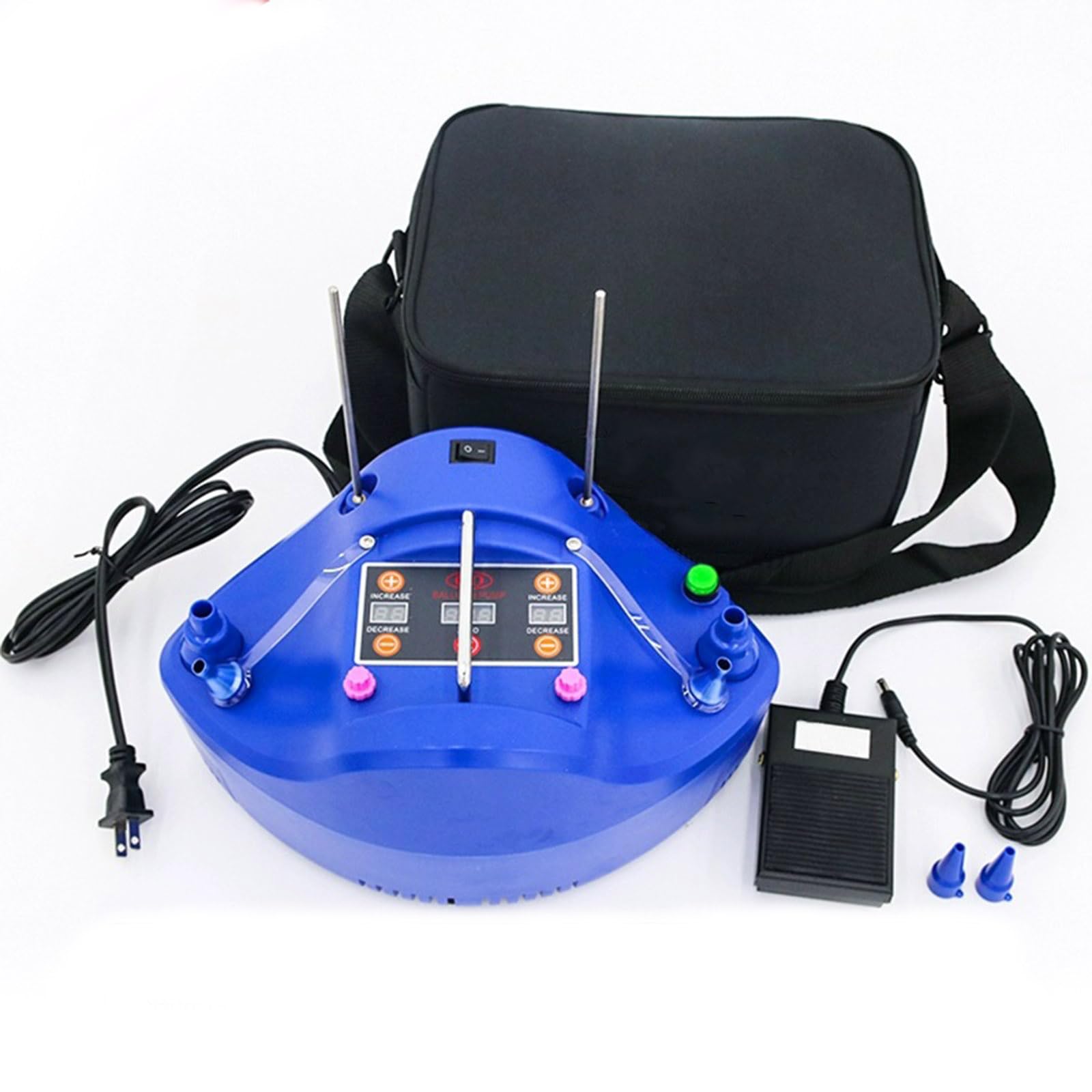 Elektryczna pompka do balonów, cyfrowy timer 1200 W, precyzyjna pompa powietrza do balonów imprezowych, dekoracja DIY, szybkie pompowanie