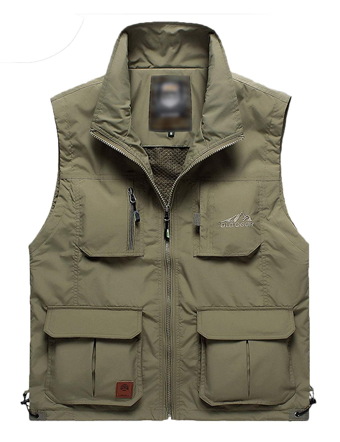 FlygoMen's Lightweight Outdoor Travel Work Fishing Vest with Multi-Pockets