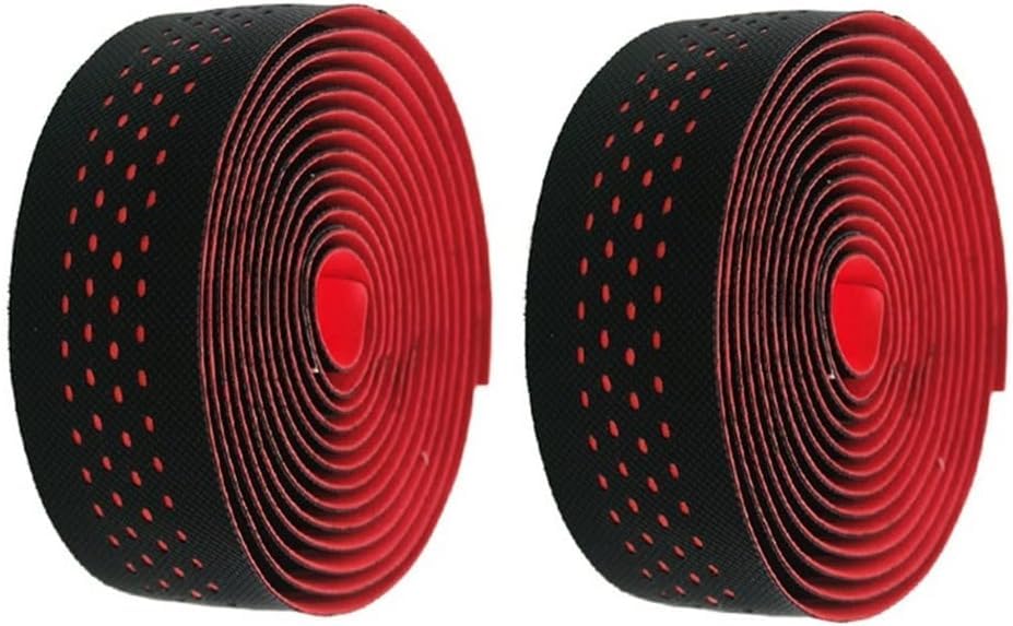 bike handlebar tape,handlebar tape Handlebar Tape, Bike Handlebar Tape Road Bike Bar Tape Breathable Professional Cycling Damping Anti-Vibration Wrap with+2pcs(Blauw)