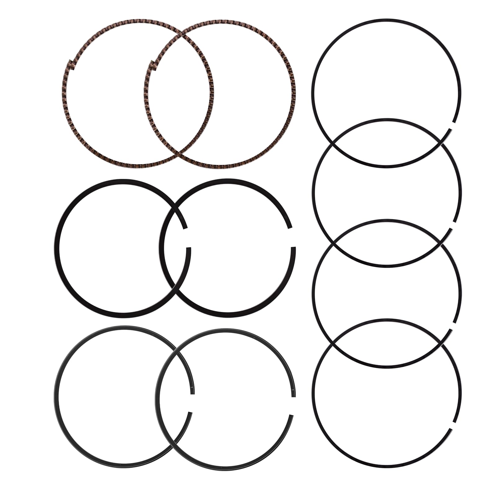 2 Sets of Piston Rings(24-108-05, 24-108-14, 24-108-14-S) Compatible with Kohler Engines 725CC & 747CC Ch25, Ch26, Ch730, Ch735, and Others.83mm