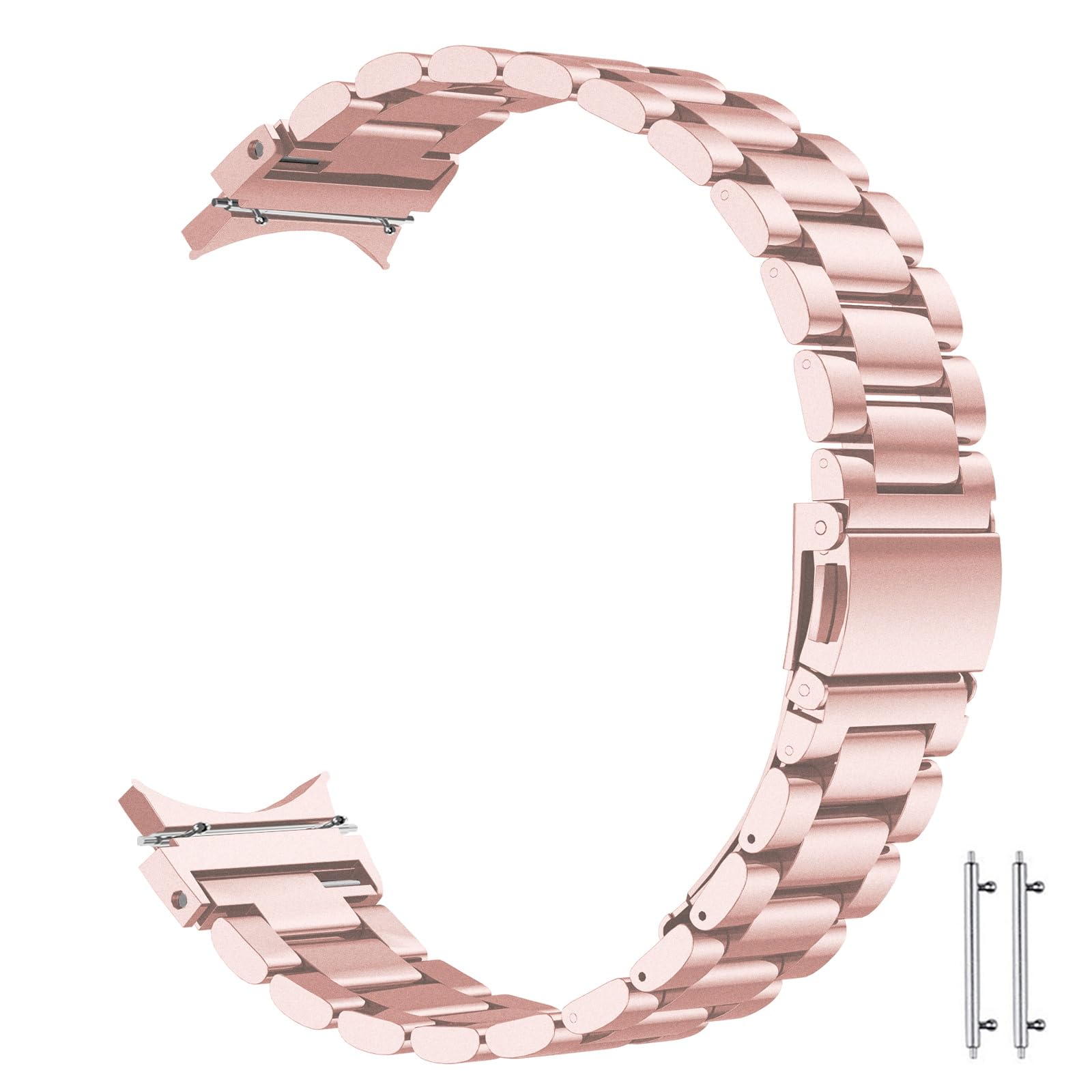 SUNDAREE Compatibile con Cinturino Samsung Galaxy Watch 5 40MM/Galaxy Watch 4 40MM,Rosa No Gap Metallo Acciaio Orologio Cinturini Ricambio per Galaxy Watch 5 40MM SM-R900/Watch 4 40MM SM-R860