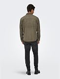 ONLY & SONS Onsravi Fake Suede Shacket OTW, Falcon, L, Falcon, L