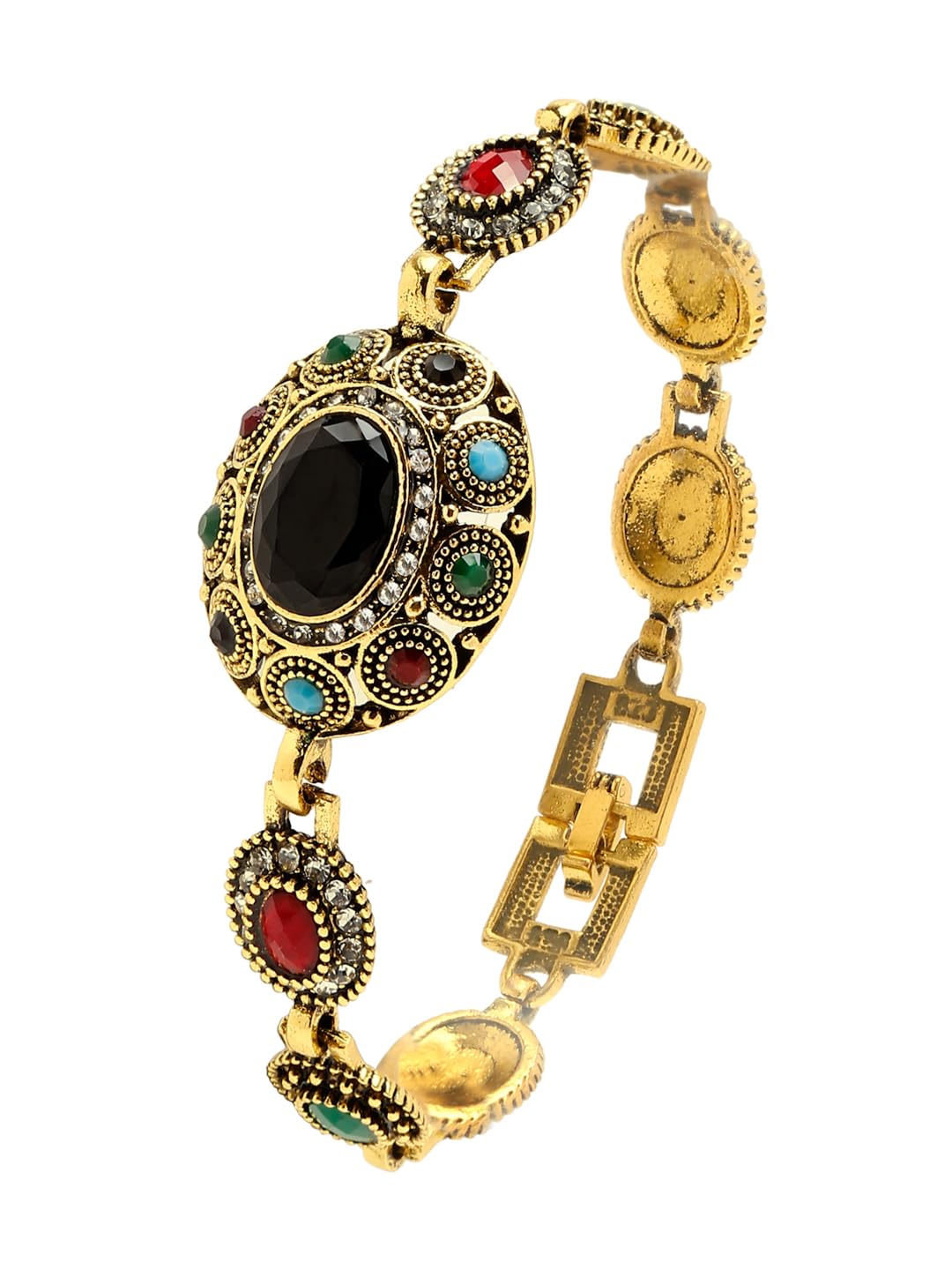 YouBella Jewellery for Women Celebrity Inspired Gold Plated Bracelet Bangle for Girls and Women (Multi-Color) (B0C72J8DSG) Amazon Price History, Amazon Price Tracker