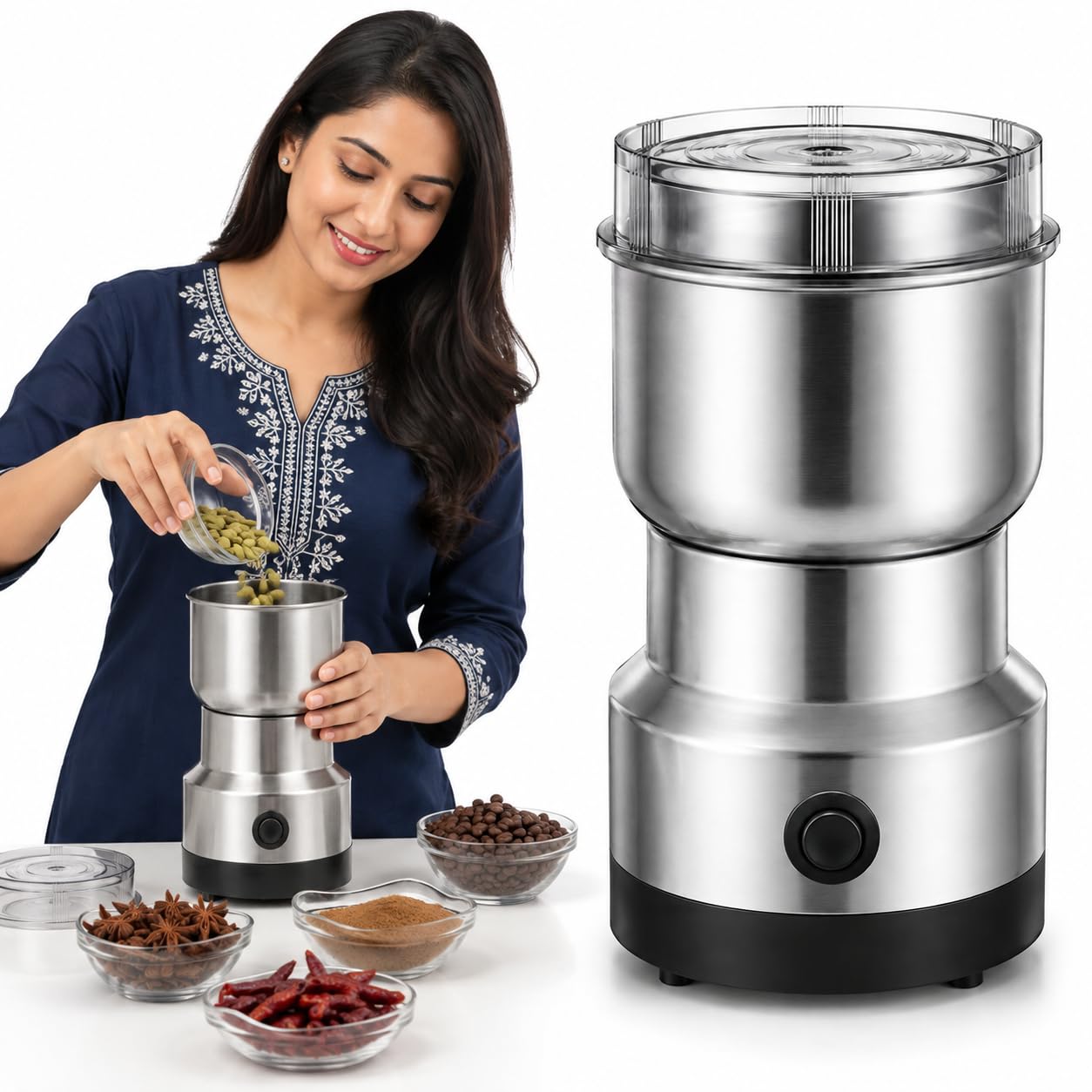 Wowfit Nima Grinder Electric Coffee Grinder, Mini Grinder Machine for 