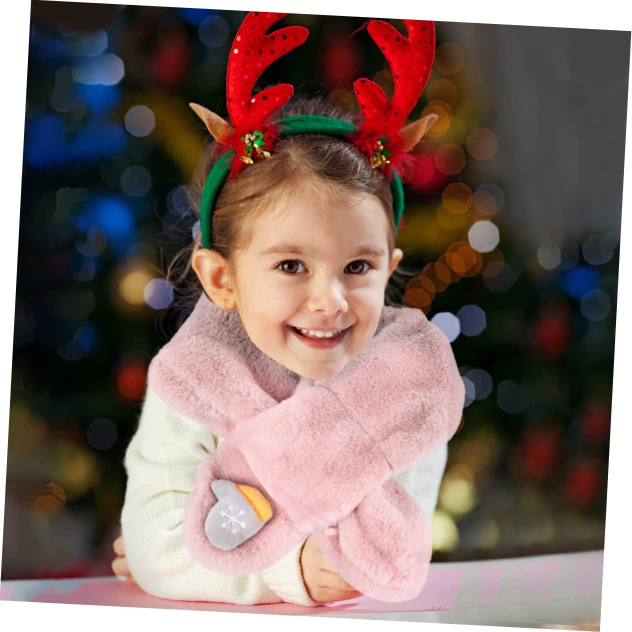 CALLARON 1 PC Scarf Plush Cross Child