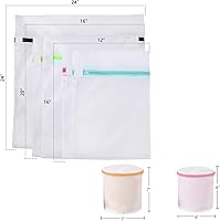 Vista 2 de BAGAIL Bolsas de lavandería de malla para ropa interior íntima y delicada, juego de 7 piezas (1XL, 2L, 2M, 2 bolsas para sujetadores)