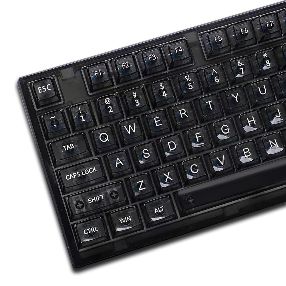 キーボード cthulhu keycaps black transparent DIY Evil Cthulhu Theme Keycap Terror Below PBT Cherry Profile 129