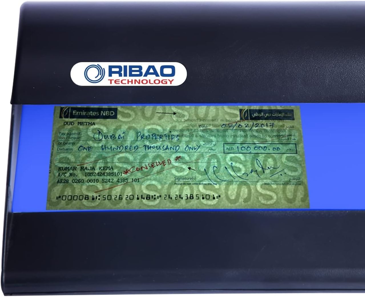 Money Pens Checker RIBAO TECHNOLOGY SLD-16 Bill Detector Uv Watermark ...