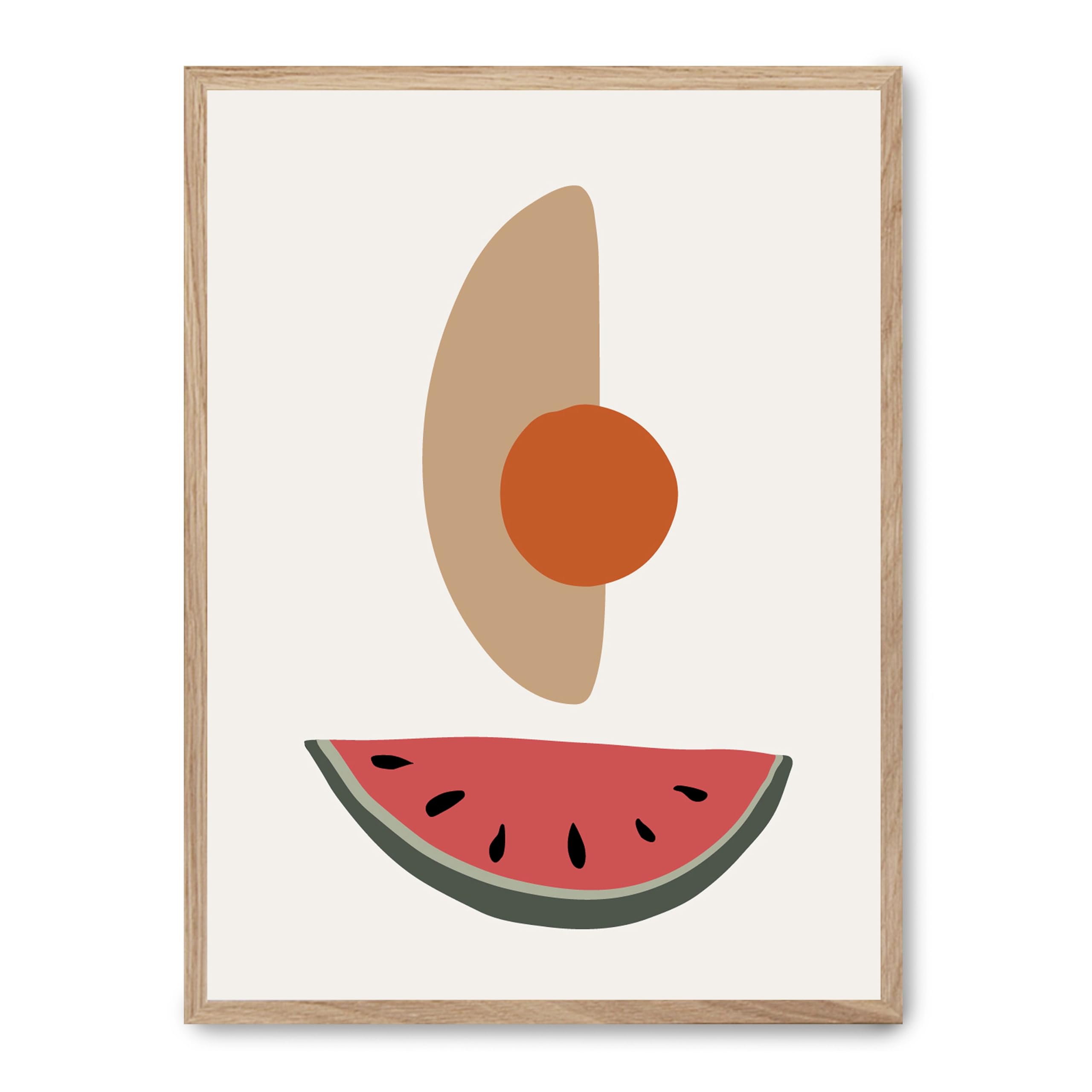 Cuadro abstract watermelon FASE5 habiller un mur vide avec un tableau moderne
