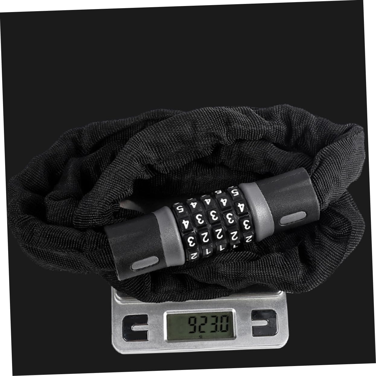 HANABASS 1pezzi Lucchetto Per Bici Catena Lunga Robusto Lucchetto Di Sicurezza Antifurto Durevole Di Furti Per Mountain Bike e Moto