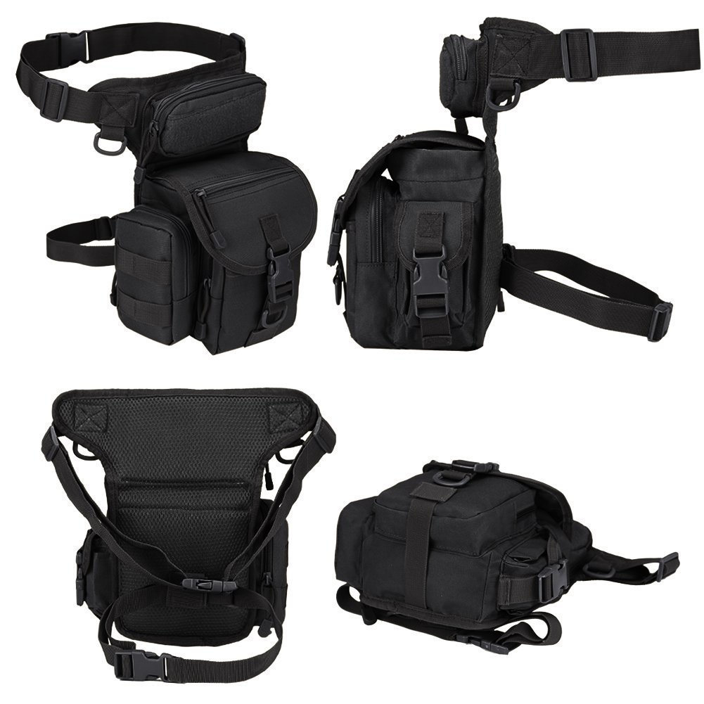MultiPurpose Tactical Drop Leg Bag Tool Fanny Thigh Pack Leg Rig Military Motorcycle Camera