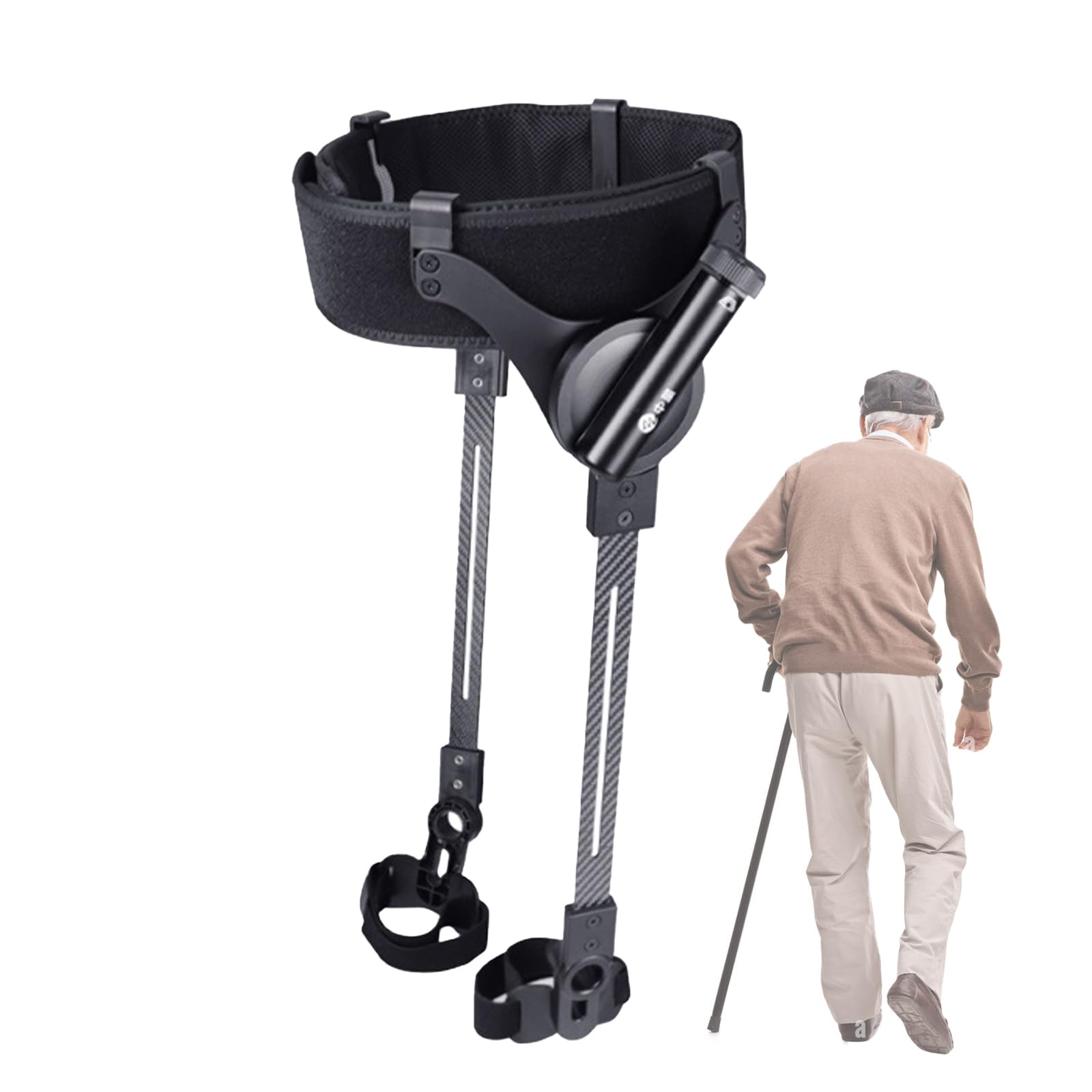 Exosquelette marche personnes âgées avec assistance motorisée et support levage jambes esca