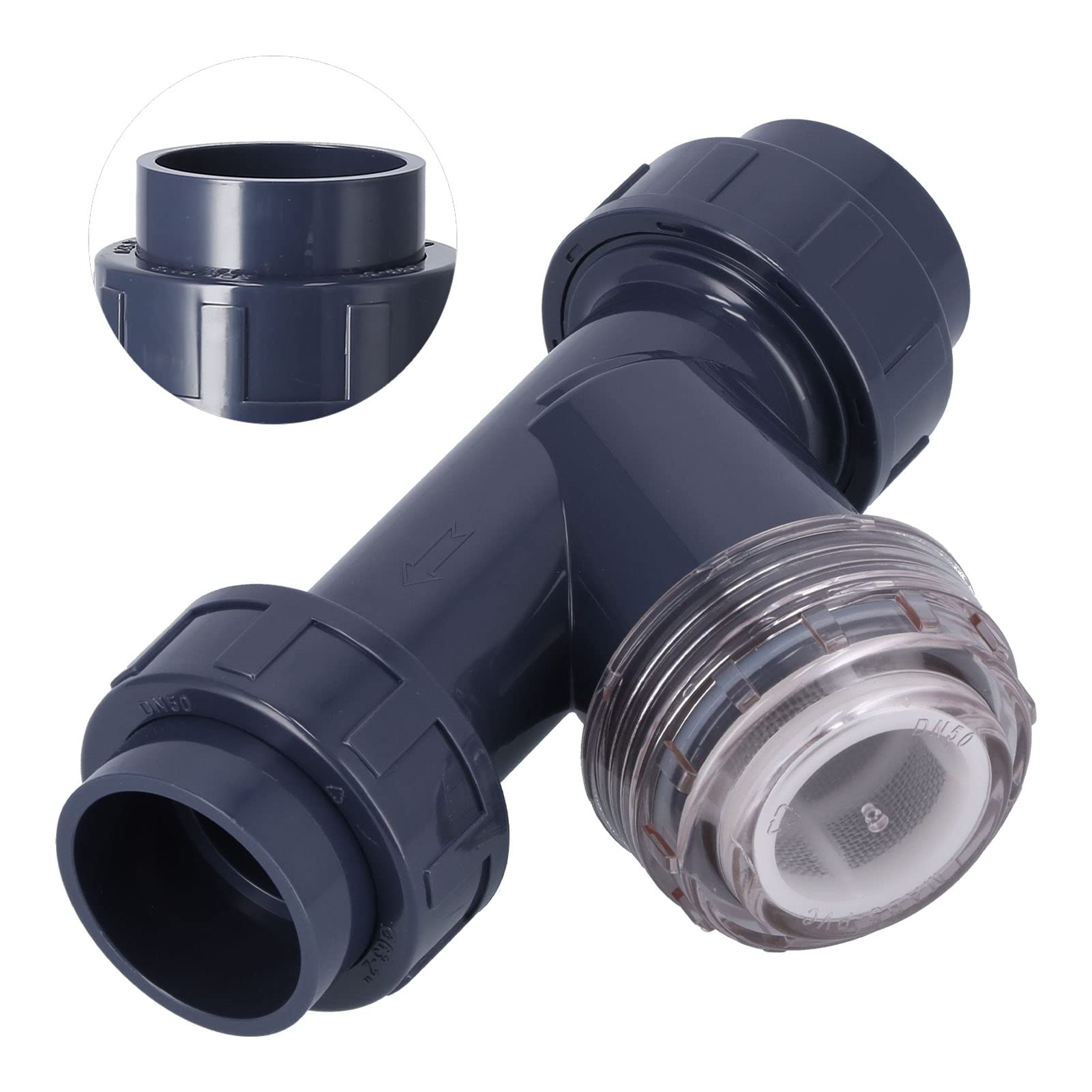 Filtro per irrigazione a goccia Y Tubo dell'acqua di regolazione in PVC Struttura avanzata Bassa resistenza Portata di flusso veloce per di irrigazione agricola per serra da