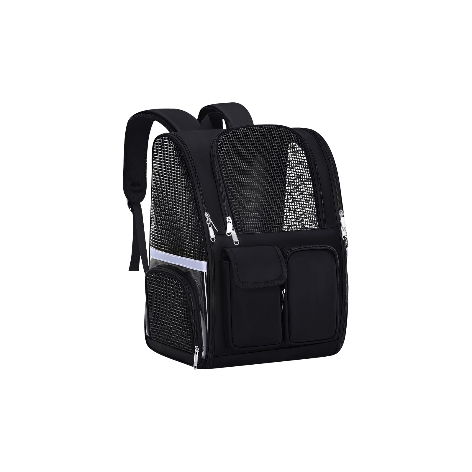 Galatée Pet Backpack, Airline Approved Dog Backpack, Cat Bag For Travel Hiking Bike Riding Walking Outdoor, Cat Backpack With Breathable Mesh(Black)