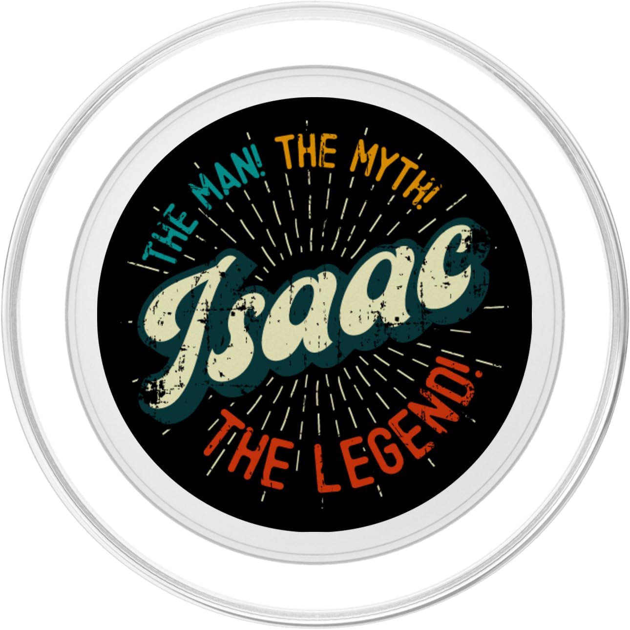 Isaac The Man The Myth The Legend - Funny First Name PopSockets MagSafe PopGrip for iPhone