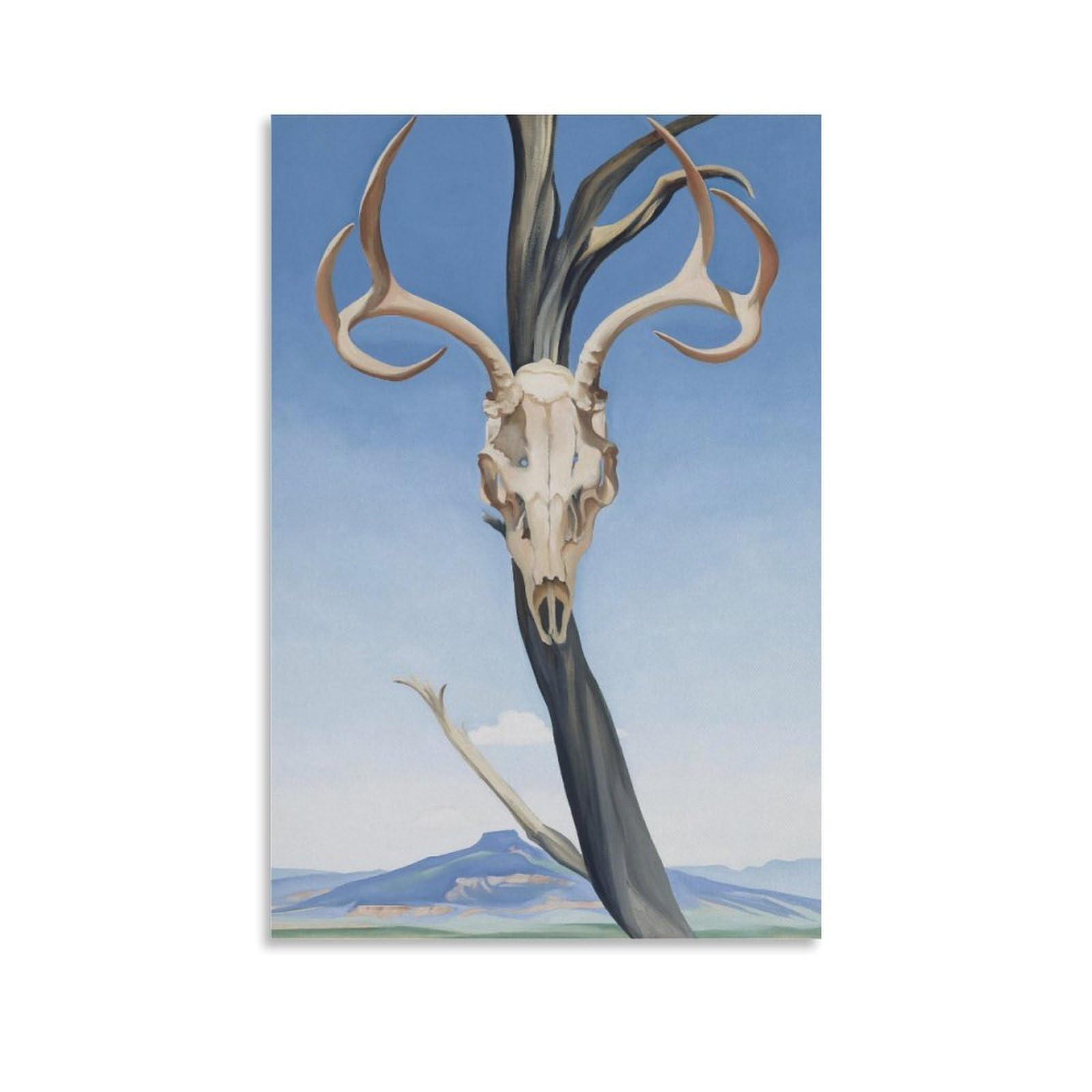 Decter Unframe-Style Skulls By Georgia O'keeffe Painter Artwork Poster Gifts Canvas Painting Wall Art Decorative Picture Prints Modern Decor 24X36inch(60X90cm)