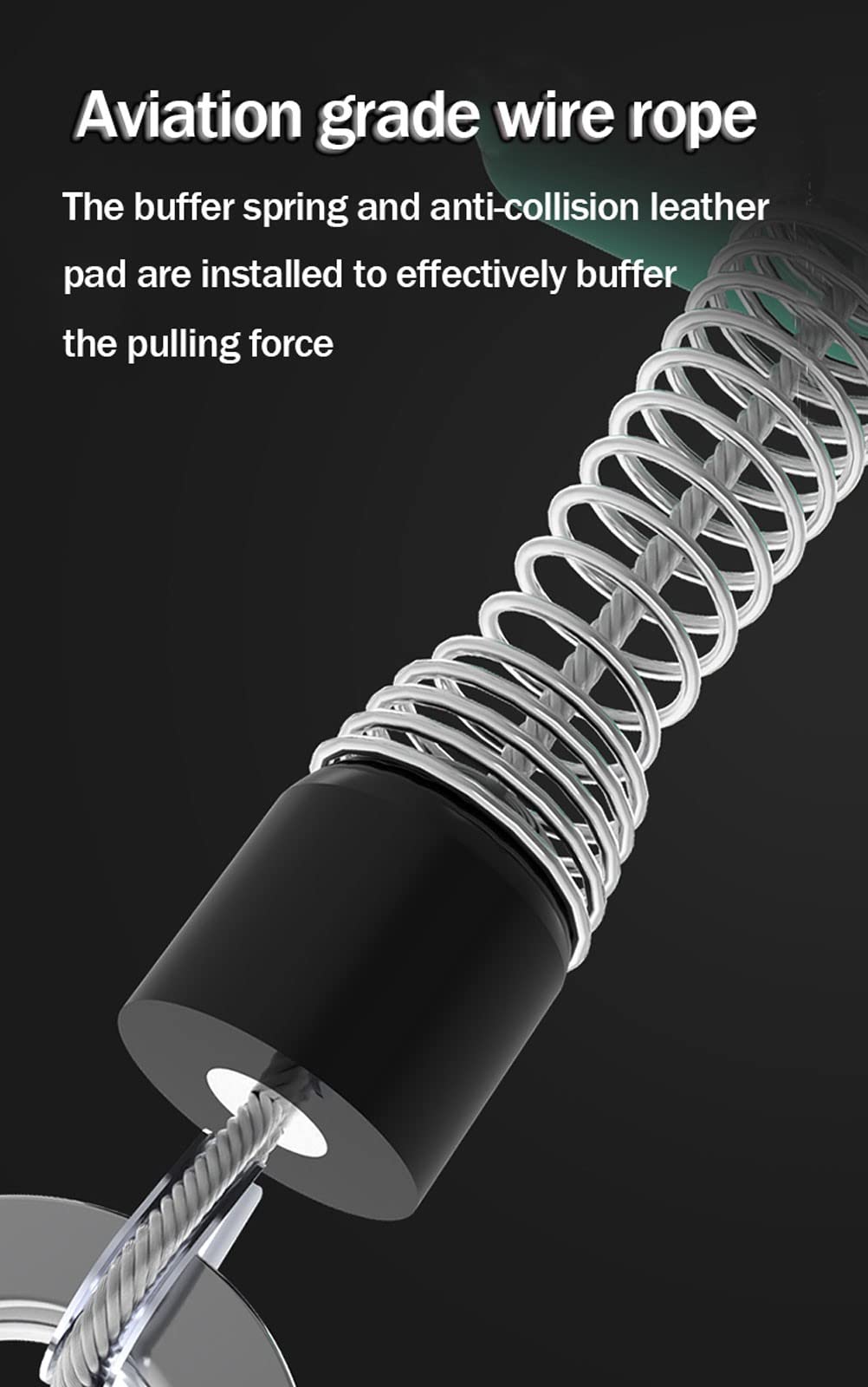 Arnes de Seguridad Anticaídas Retráctil Dispositivo Anticaídas Retráctil con Cuerda de Alambre de Grado Aeronáutico Dispositivo de Seguridad para Trabajando en las Alturas, 3-20m(Size:5m)