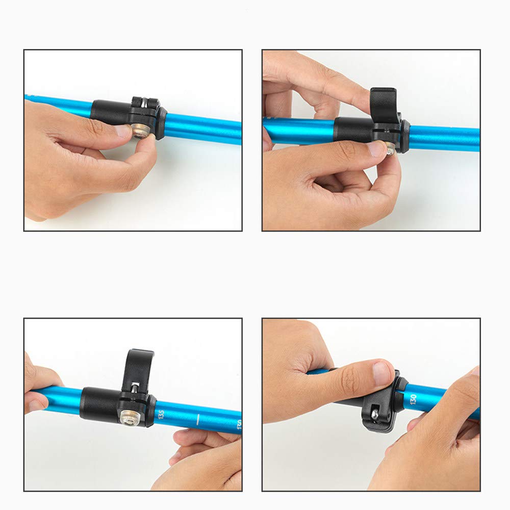 Bastones de Trekking 1 Paquetes con Sistema Antishock y Quick Lock, telescópico, Ultraligero para Excursionismo, Camping, montañismo, Caminatas, Senderismo, esquí