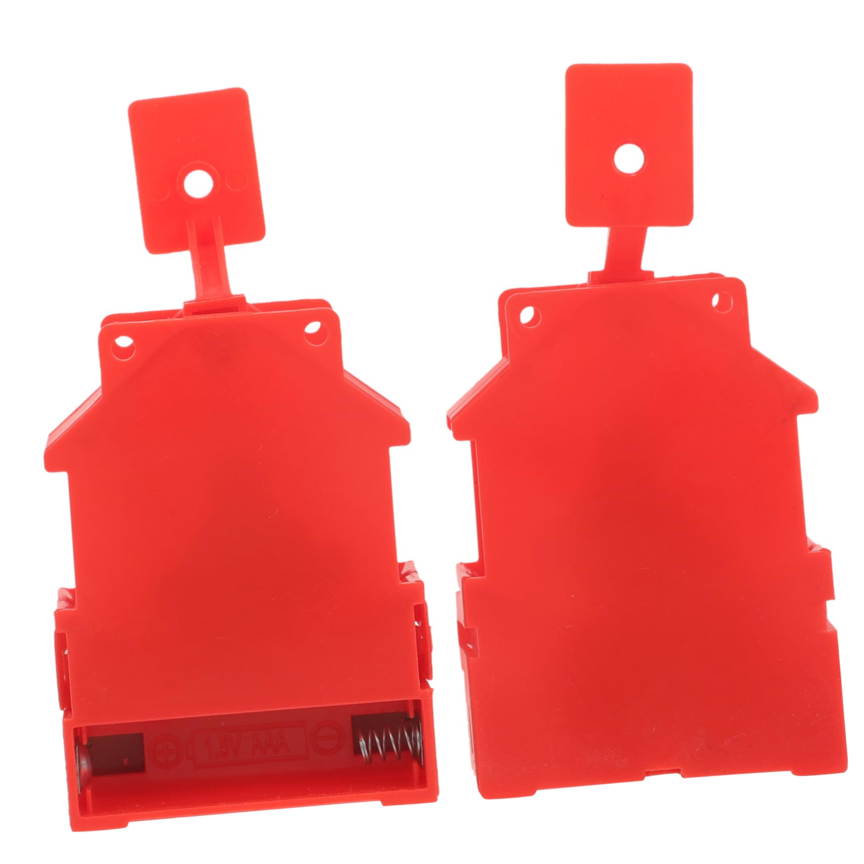 Levemolo 2pcs Rocker Show Rack Poster Display Rack Poster Showing Stand DIY Supplies Display Stand Advertising Display Holder Table Sign Holder Small Poster Stand Store Supplies Red Plastic