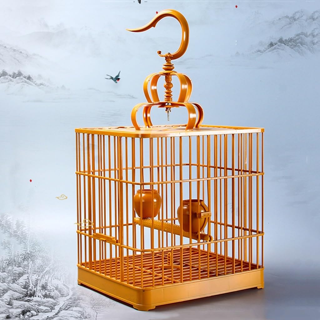Portauccelli Combinazione da asporto Piatto di sterco Gabbia for animali Rettangolare Storno Myna Orologio Pappagallo Speciale Gabbia for uccelli di piccole dimensioni Gabbie per animali