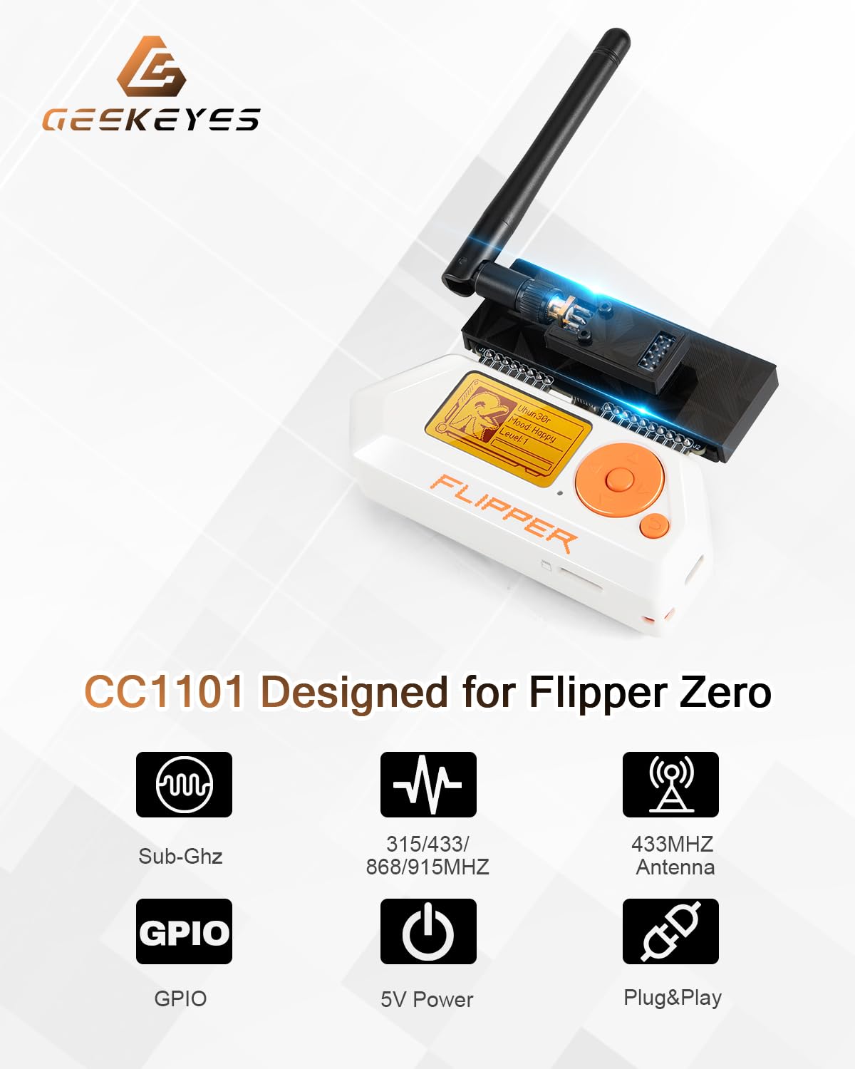Amazon.com: GEEKEYES 433MHz CC1101 RF Module with Antenna