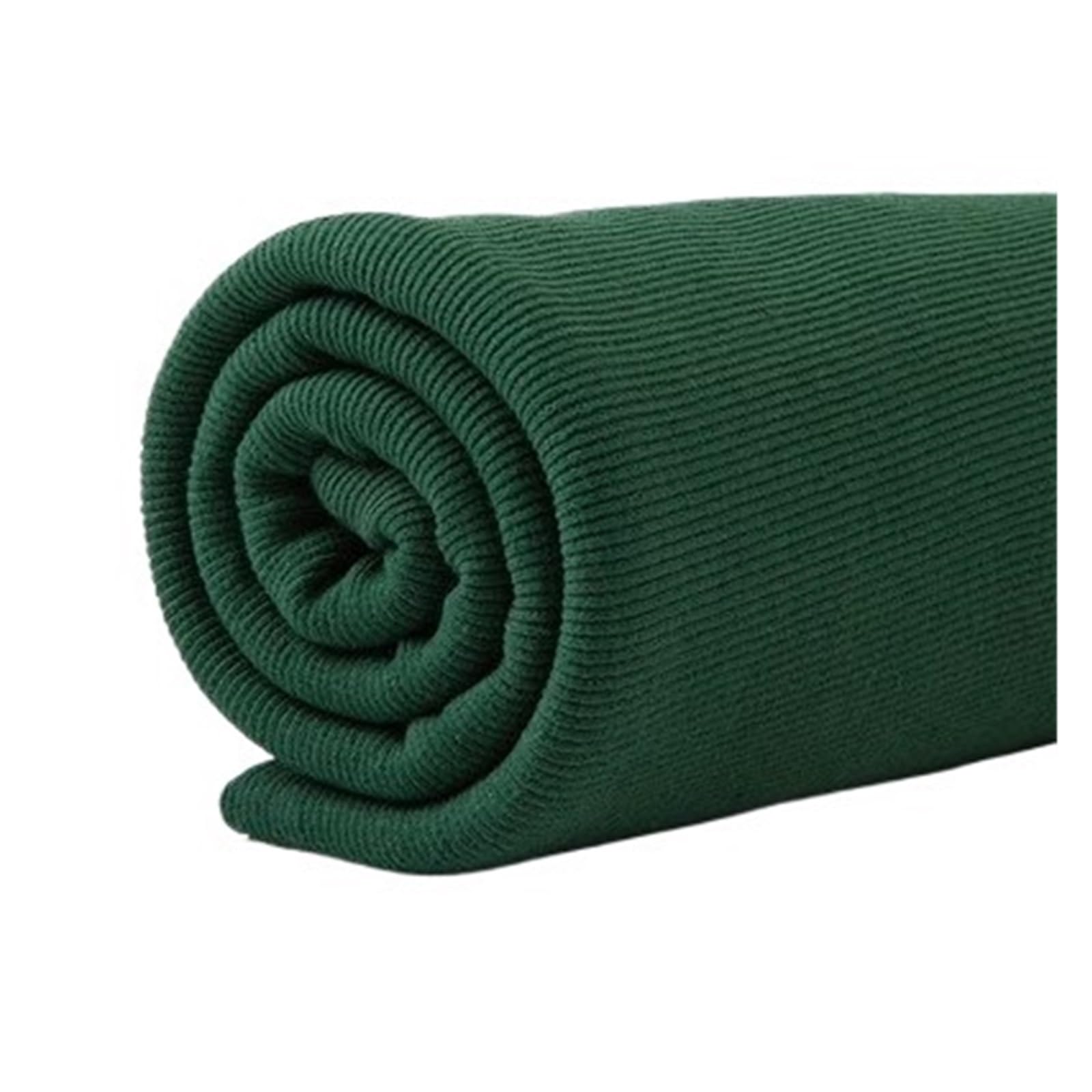 Rib Knit Cuff, Elastic 2x2 Ribbed Cuffs Multicolor 20x110cm Cotton Knitted Fabric for Sewing(10emerald)
