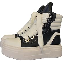 New Street Style Round Toe Thick Sole Platform Chunky Heels Men Women Sneakers Zipper Fashion Unisex Punk Casual Skateboard Shoes