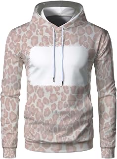 CreoQIJI Men's Pullover Original Men Women Print Sweatshirt Long Sleeve Hooded Collar Pullover Sweatshirt Men Casual Blouse Temperament Pullover Hoodies Top