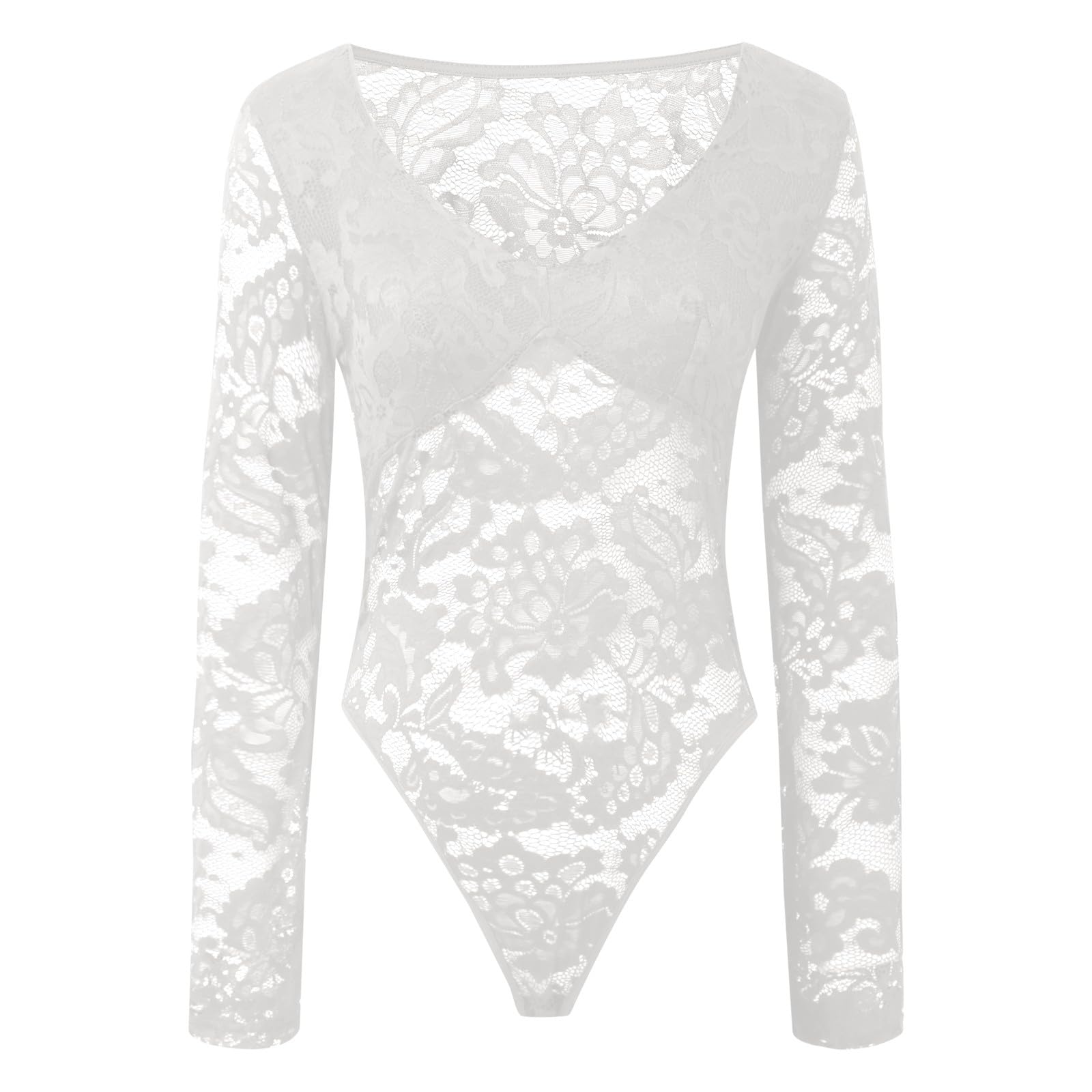Body Interior Multiuso Encaje Malla Color sólido Mujer
