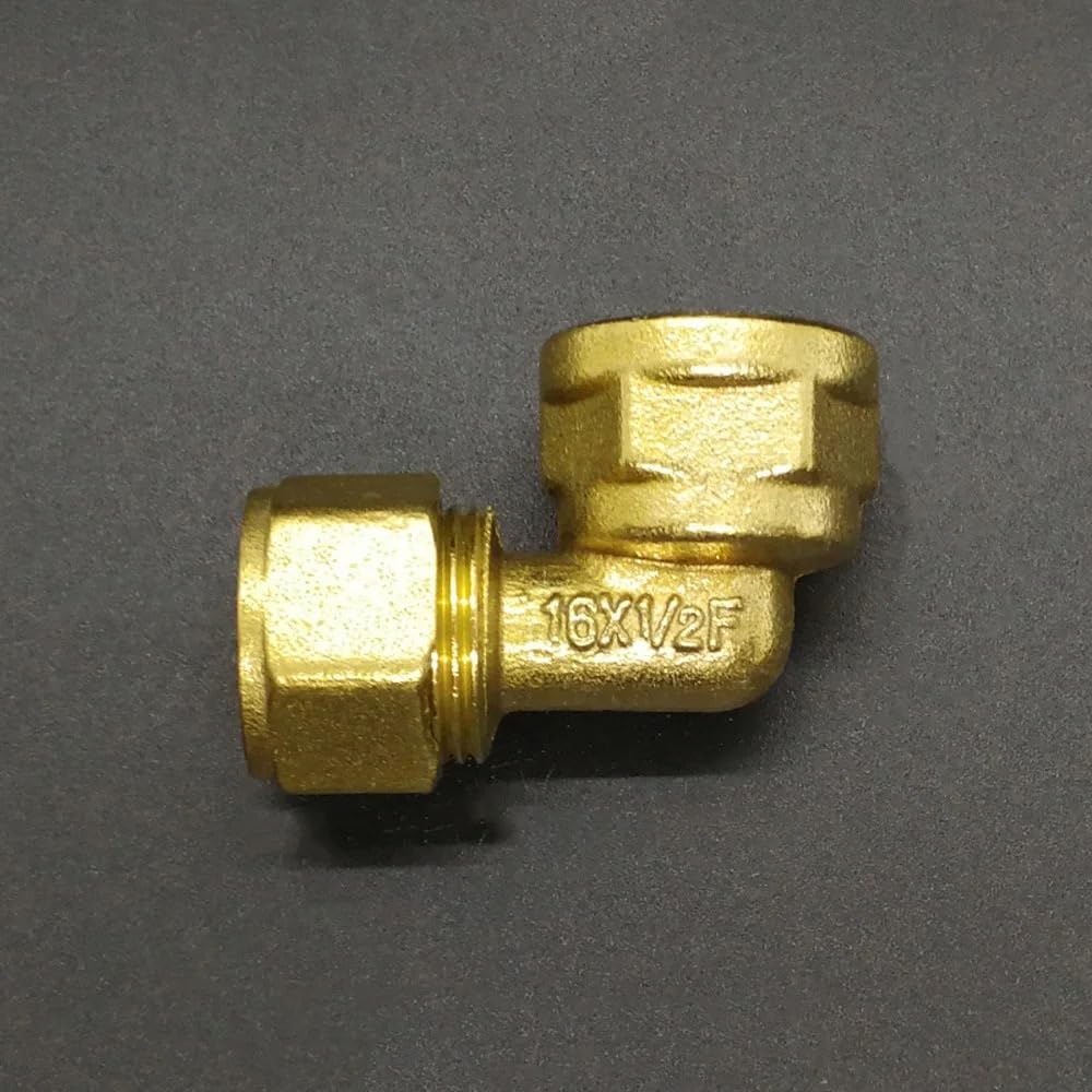 1620 2025 2632 PEX-AL-PEX 1/2" 3/4" 1" Male Female Brass Elbow 90 Degree Pipe Fitting For Solar Floor Heating(BSP Female,2632_1")