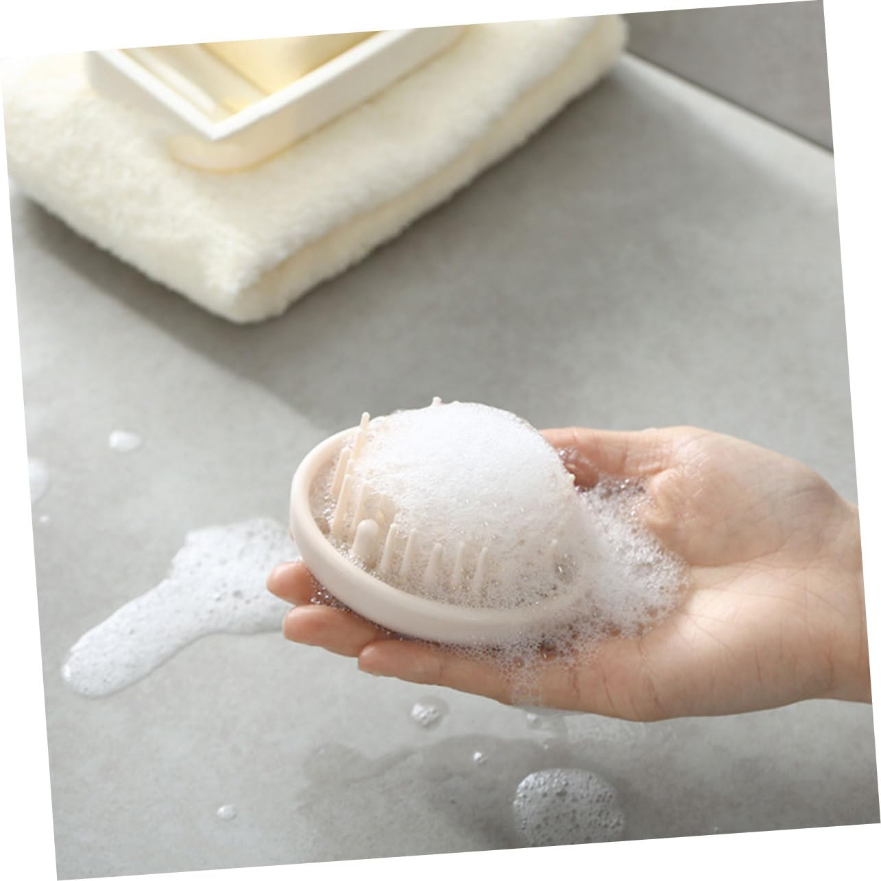 2 Sätze Kopfhautmassagebürste Sanfte Haarreinigung Für Shampoo Anwendungen Und Handlich Zur Effektiven Massage Kopfhaut 2 Stücke * 2