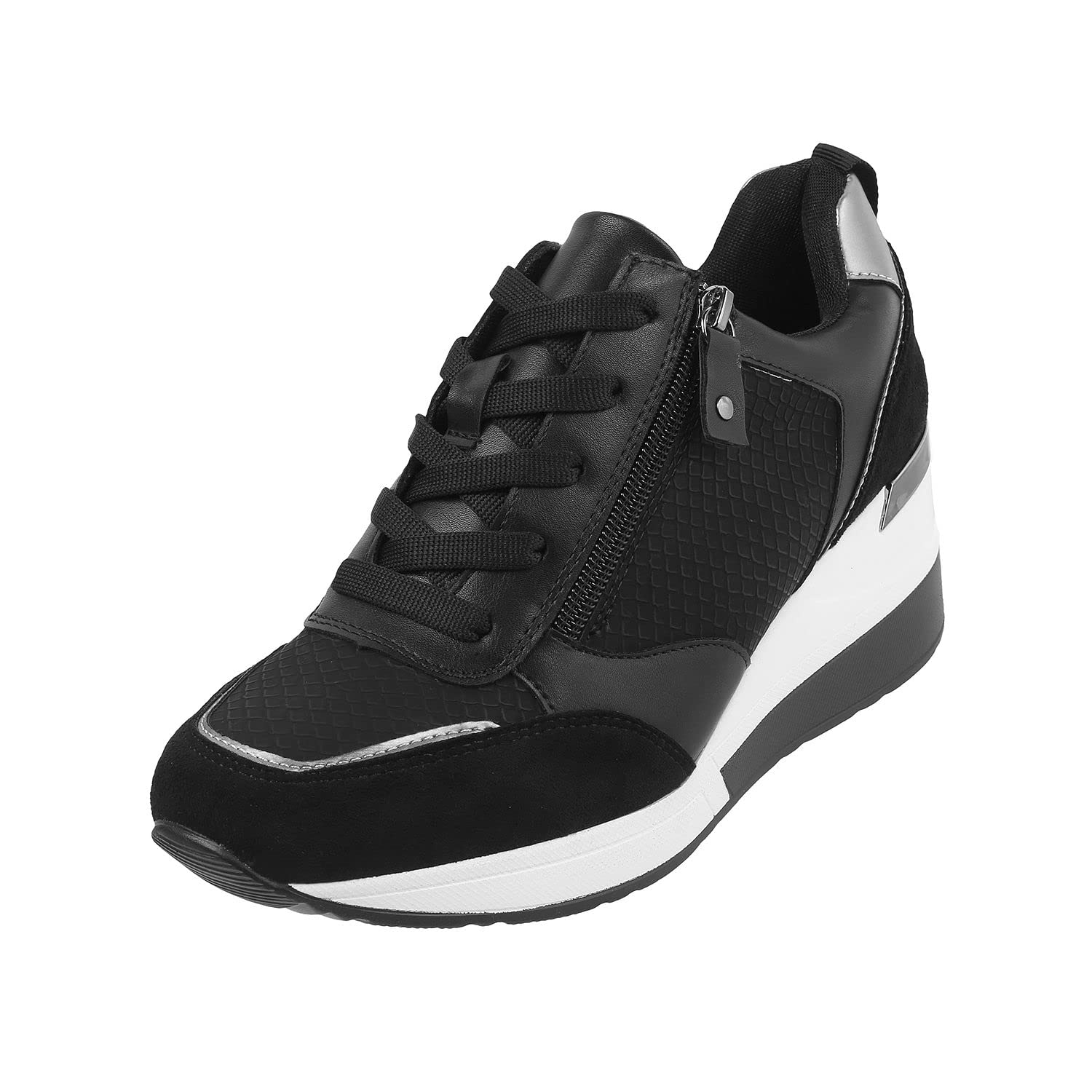 Metro Women Black Sports Synthetic Sneakers UK/3 Eu/36 (31-1218) (B0CZ114TFK) Amazon Price History, Amazon Price Tracker