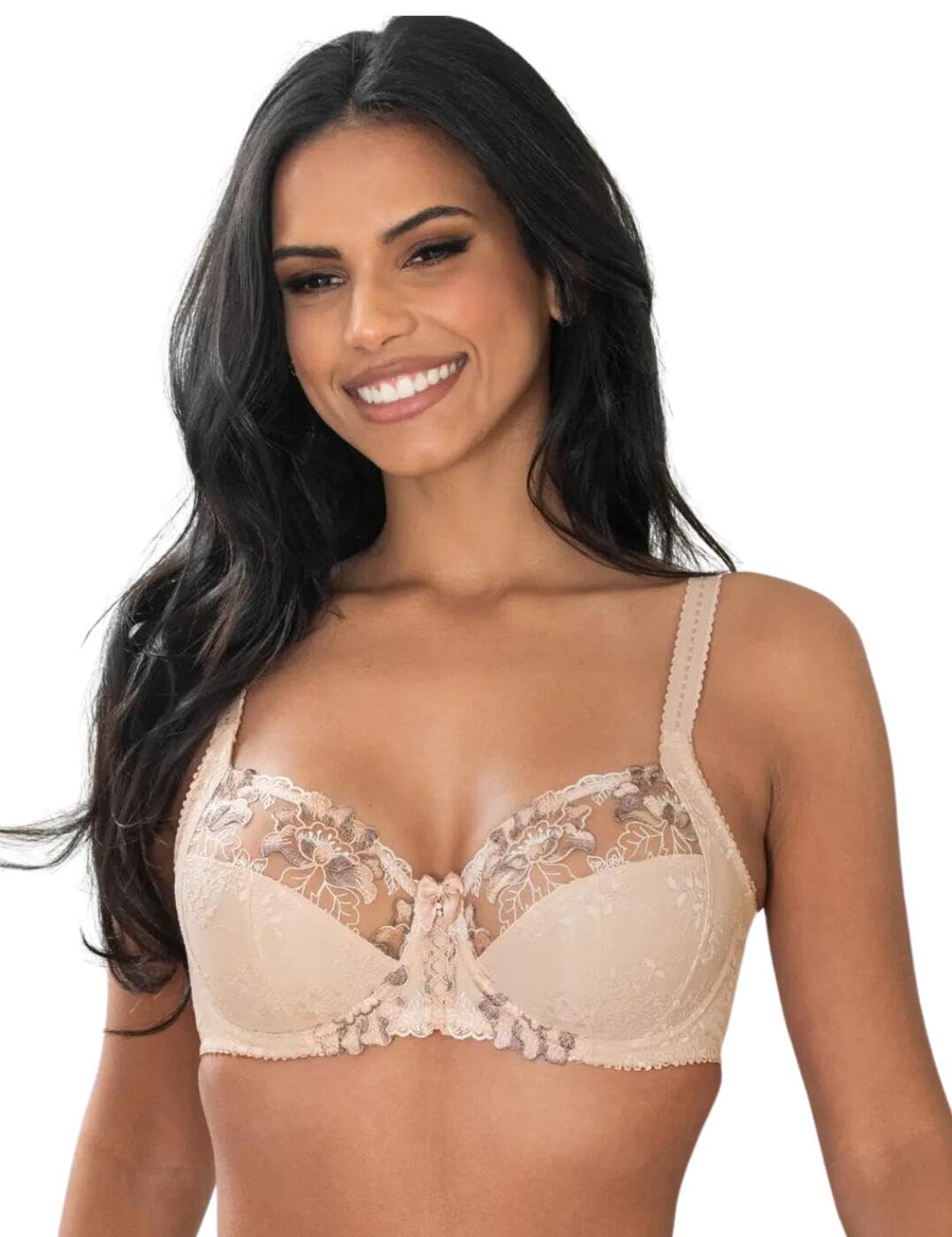 Pour Moi 3827 Sofia Lace Embroidered Side Support Bra