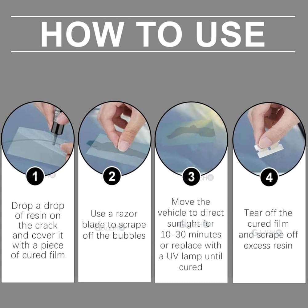 Car Windshield Crack Repair Kit,Liquid for Cracks for Fix Auto Windshield Glass Cracks, Car Window Glass Repair Tool Set for Quick and Easy Auto Windshield Scratch Fix (CK7) - Image 2 thumbnail