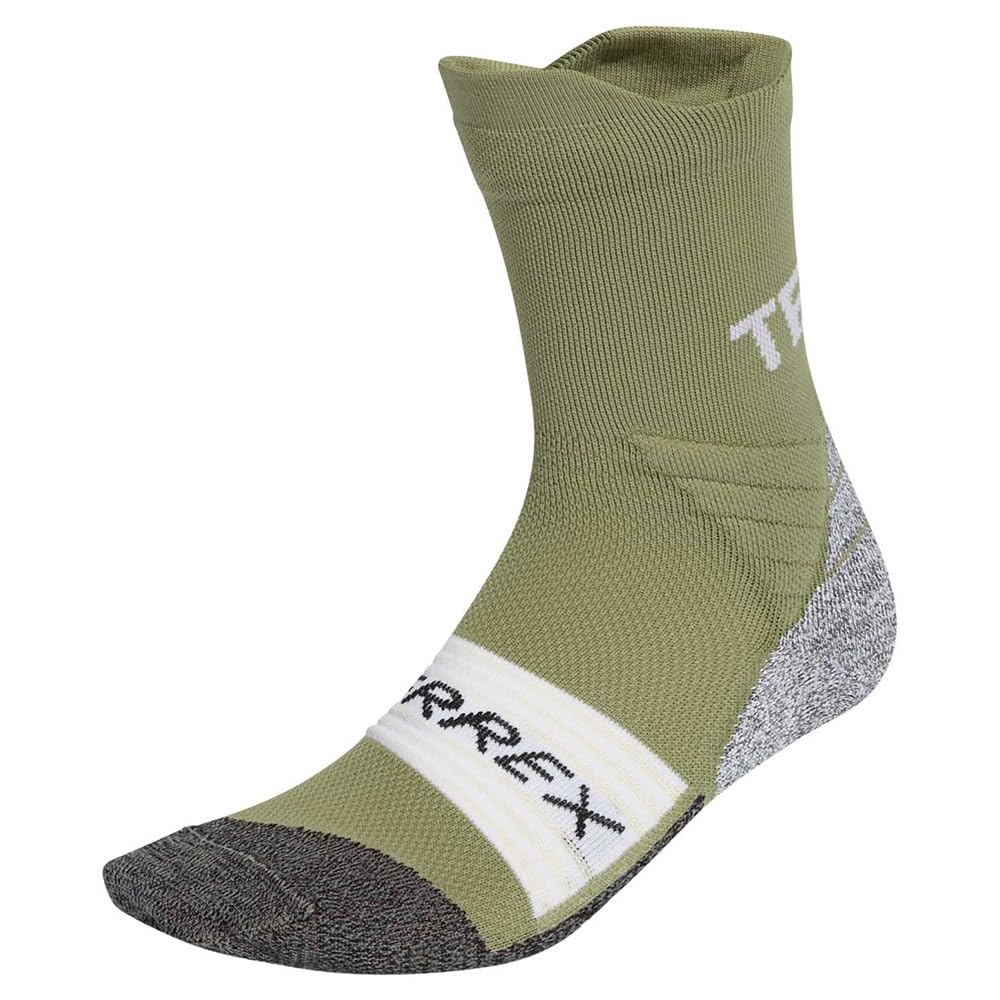 Adidas Unisex Green Terrex Xperior Trail Crew Socks Eu 40-42